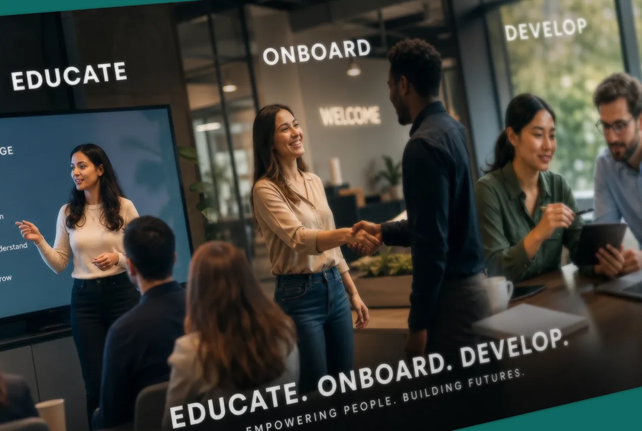Educate, onboard, and develop your people with learning and development content